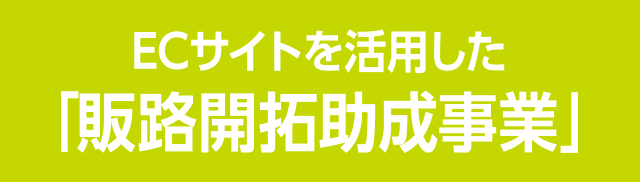 ECサイトを活用した「販路開拓助成事業」